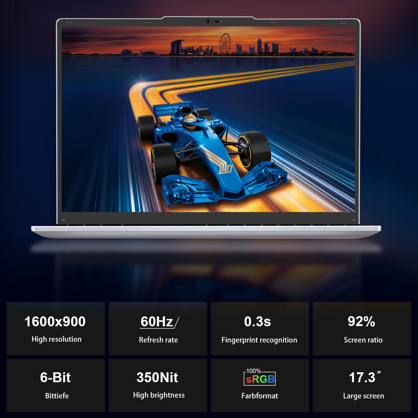 WINGSTIME M173 17.3inch N5095 16GB Ram 512GB Rom - Image 6